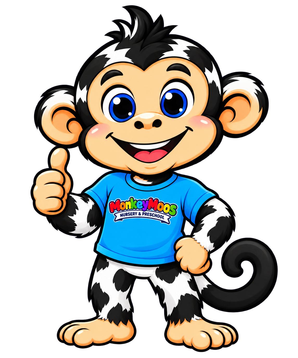 Official MonkeyMoos thumbs-up character