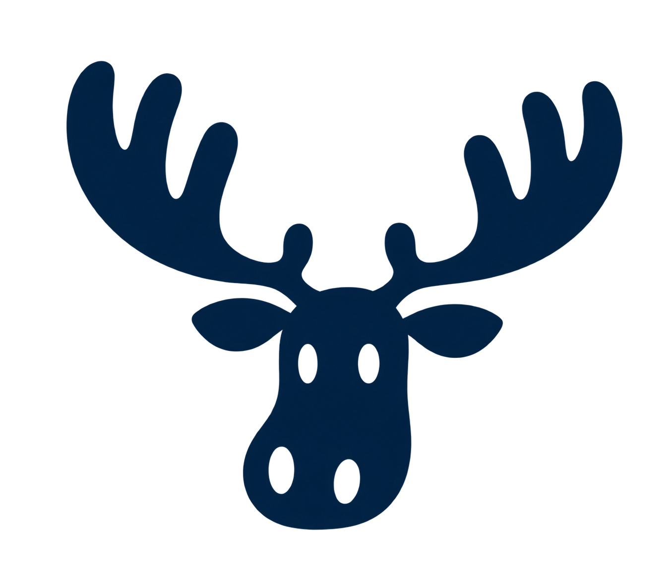 Original HungryMoose navy moose mark